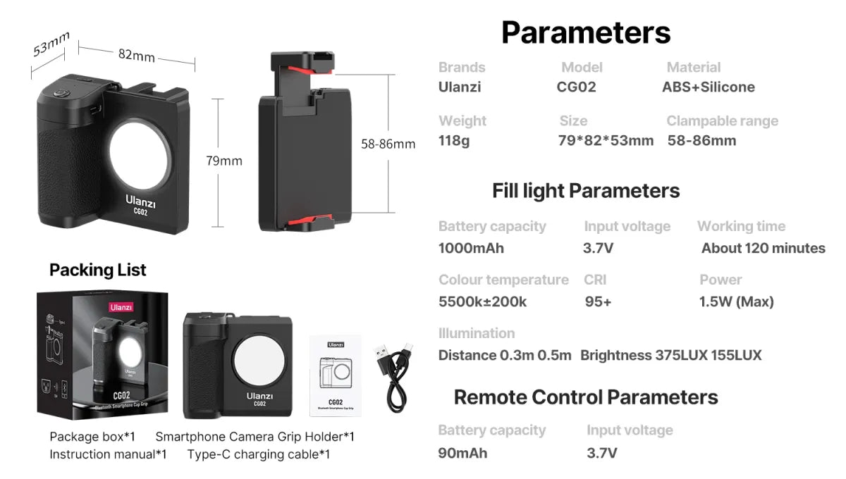 Ulanzi CG-02 Smartphone Camera Grip
