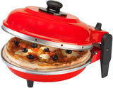 Bhagwati Optima Pizza Express Napoli electric pizza oven with stainless steel exterior and digital control panel.