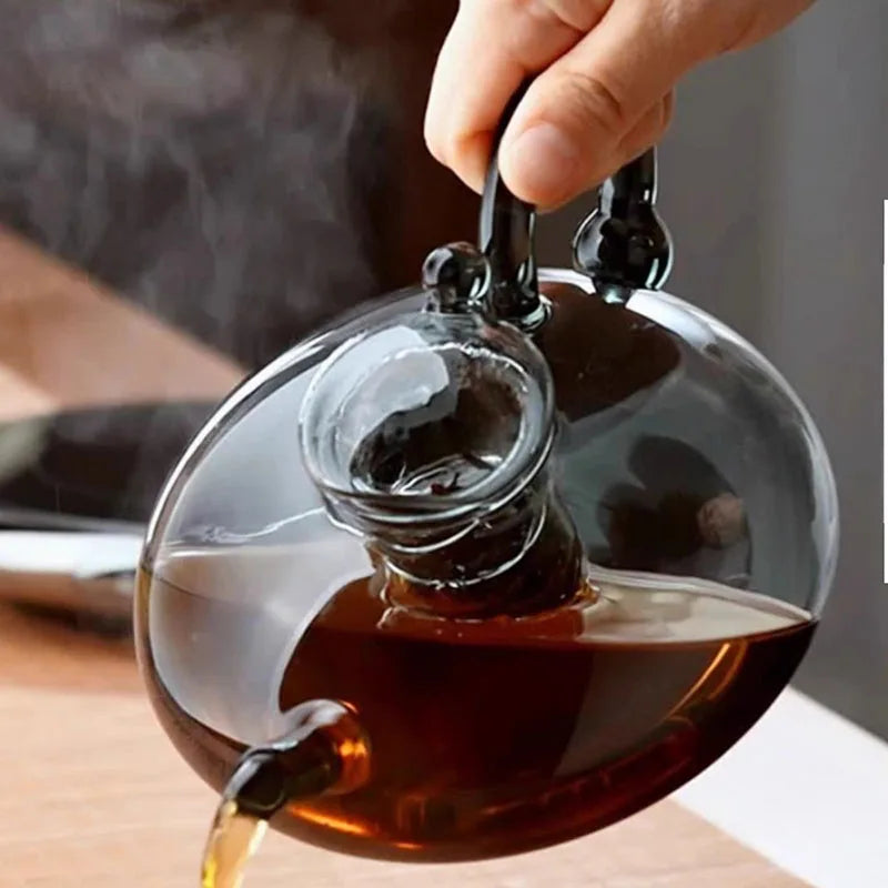 Borosilicate Glass Kettle with Smart Electric Heating Base - Bhagwati