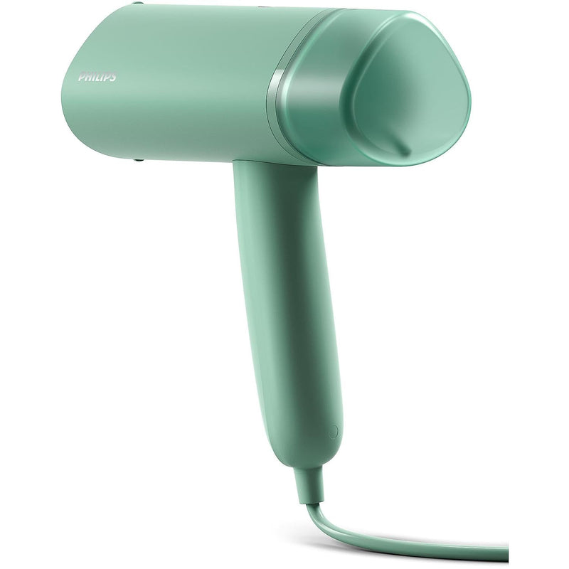 Bhagwati Philips STH3010/70 Garment Steamer showing a handheld device with steam nozzle and fabric attachments