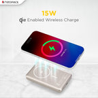 NEOPACK RAPID MAGSAFE POWER BANK 10000 MAH QI2 FAST CHARGING PORTABLE CHARGER SUPPORT WIRELESS CHARGEING (Titanium)