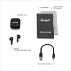 MARSHALL MINOR IV WIRELESS IN EAR EARBUDS WITH 30+ HOURS OF PLAYTIME