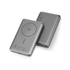 NEOPACK RAPID MAGSAFE POWER BANK 10000 MAH QI2 FAST CHARGING PORTABLE CHARGER SUPPORT WIRELESS CHARGEING (Grey)