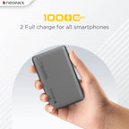 NEOPACK RAPID MAGSAFE POWER BANK 10000 MAH QI2 FAST CHARGING PORTABLE CHARGER SUPPORT WIRELESS CHARGEING (Grey)