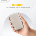 NEOPACK RAPID MAGSAFE POWER BANK 10000 MAH QI2 FAST CHARGING PORTABLE CHARGER SUPPORT WIRELESS CHARGEING (Titanium)