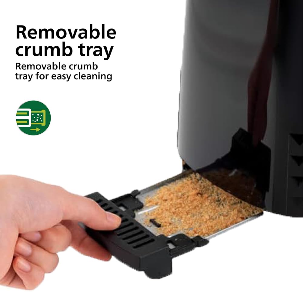 PHILIPS TOASTER AND SANDWICHMAKER HD2583/90 (BLACK)