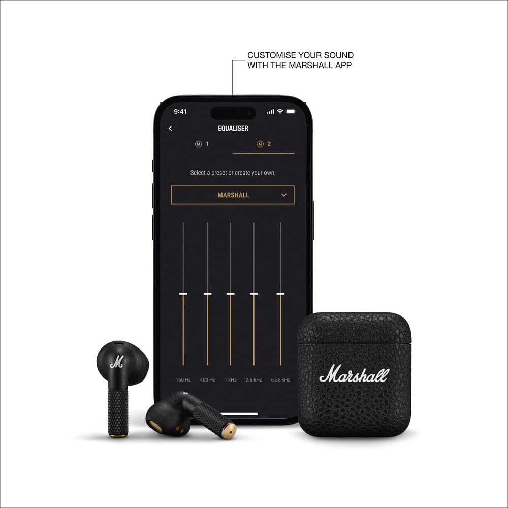 MARSHALL MINOR IV WIRELESS IN EAR EARBUDS WITH 30+ HOURS OF PLAYTIME