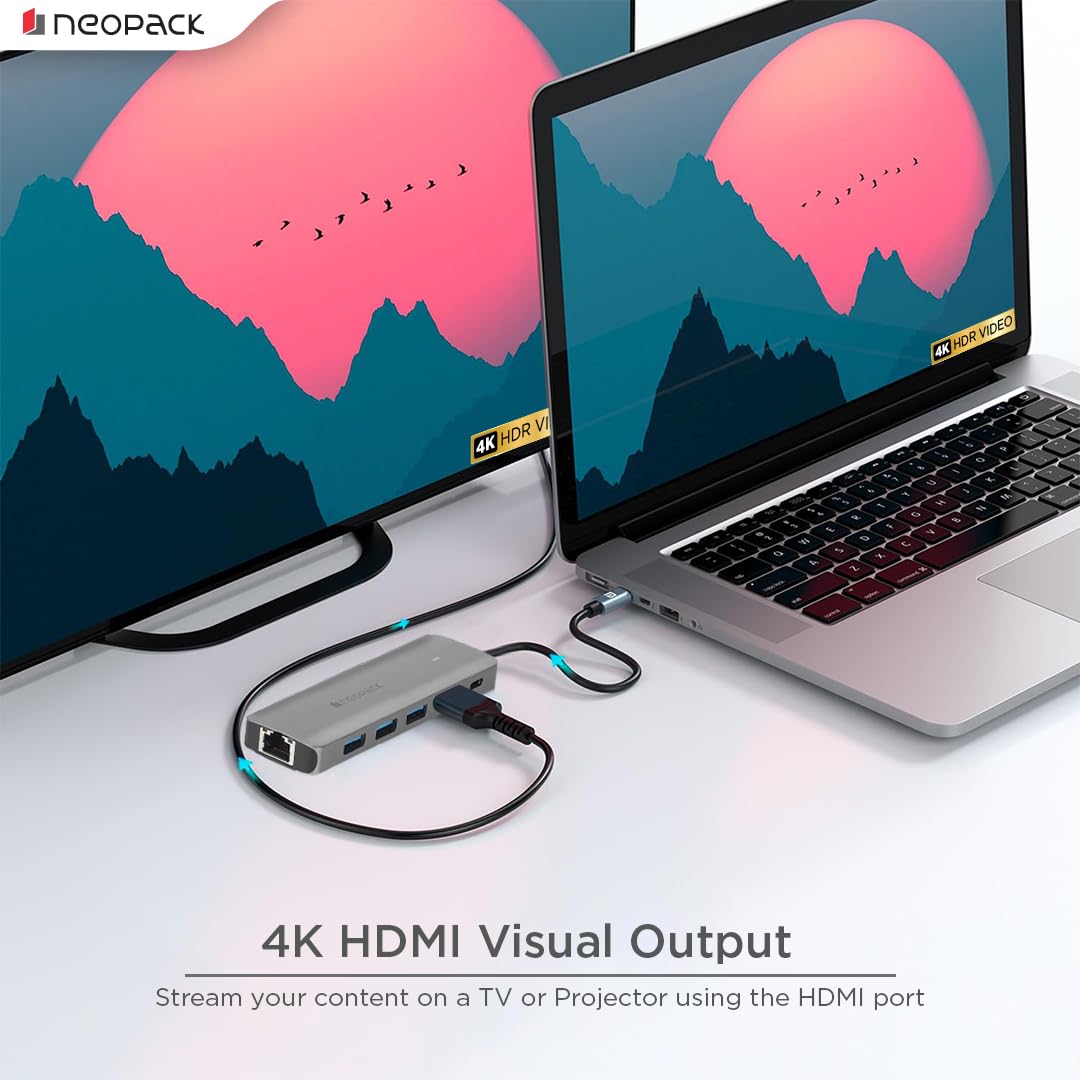 NEOPACK 6 IN 1 USB C HUB MULTIPORT ADAPTER
