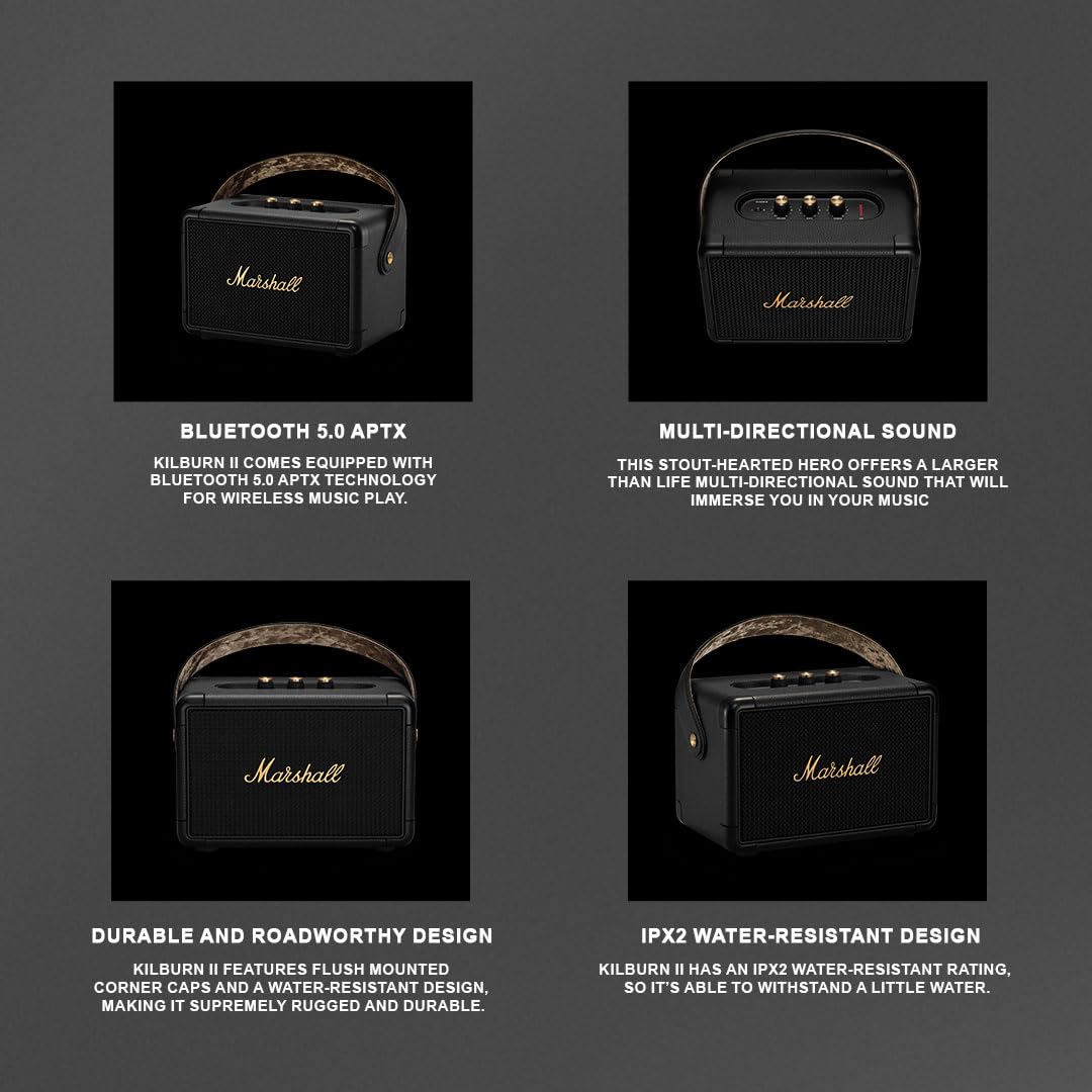 MARSHALL KILBURN II PORTABLE BLUETOOTH SPEAKER