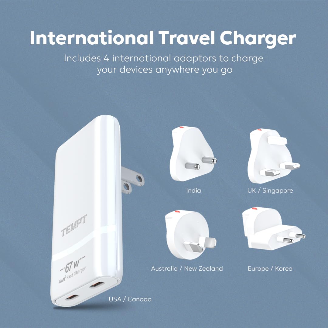 TEMPT 67W UNIVERSAL TRAVEL CHARGER