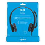 LOGITECH H151 WIRED ON EAR HEADPHONES