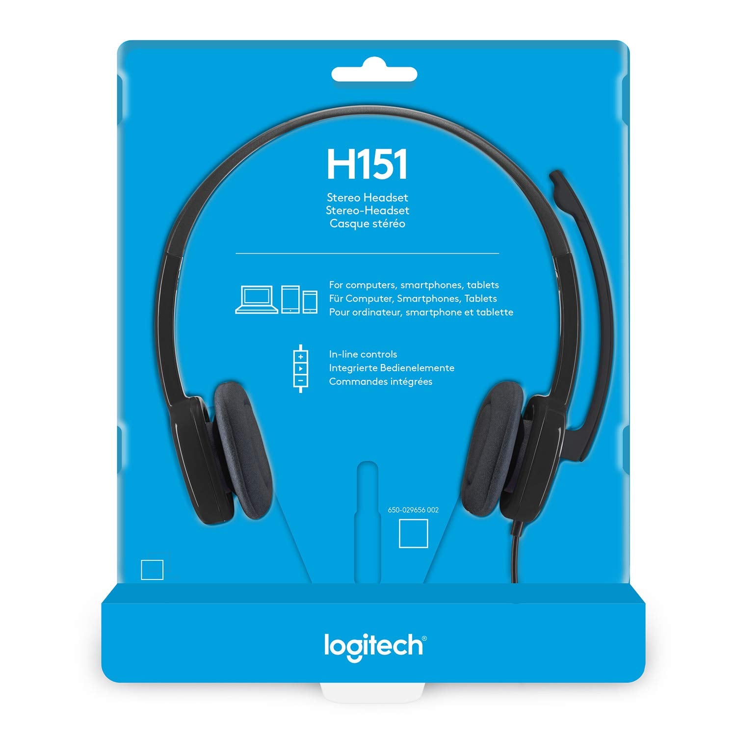 LOGITECH H151 WIRED ON EAR HEADPHONES