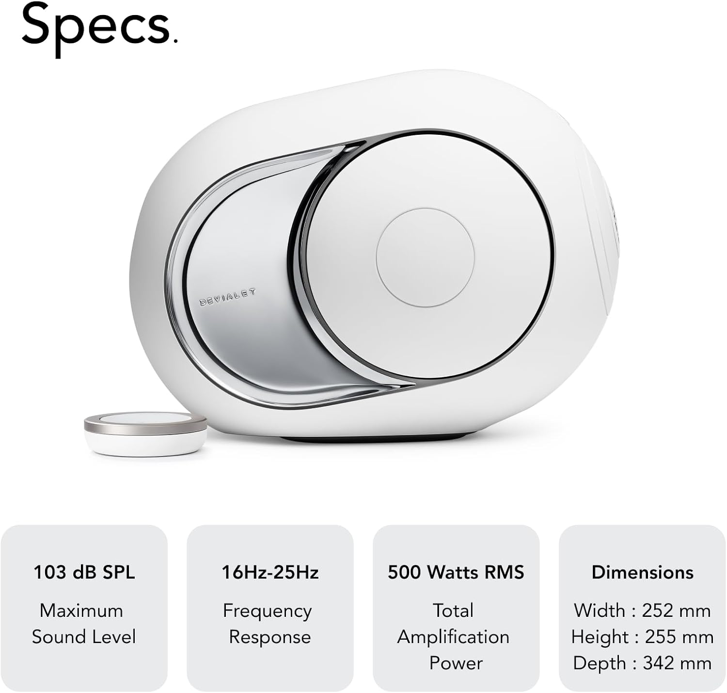 DEVIALET - PHANTOM I 103DB - HIGH-FIDELITY WIRELESS SPEAKER