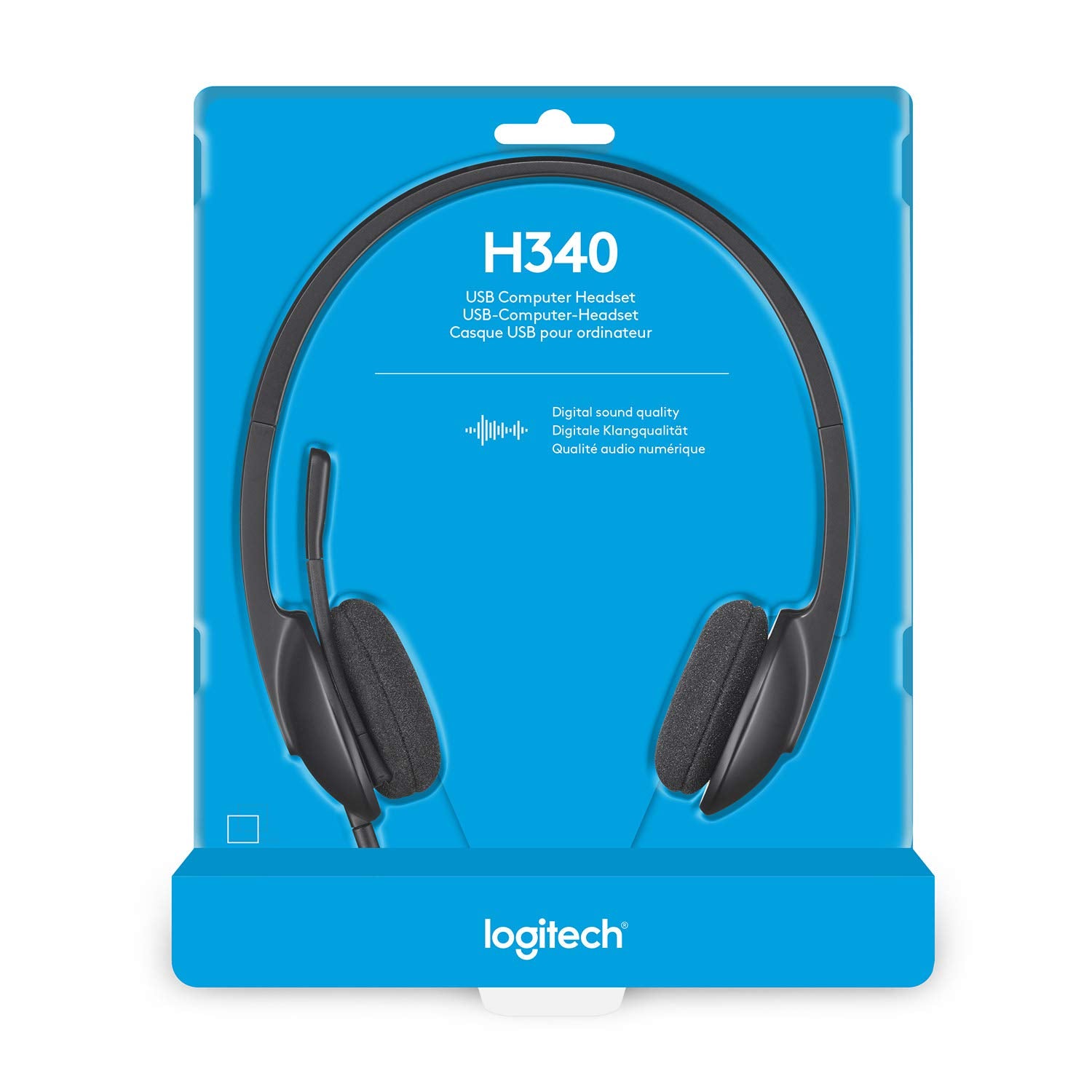 LOGITECH H340 STEREO WIRED OVER EAR HEADPHONES WITH MIC