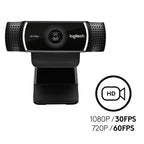 LOGITECH C922 PRO STREAM WEBCAM, HD 1080P/30FPS OR HD 720P/60FPS