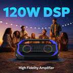TEMPT Boombuddy 120W | Upto 18Hrs Playtime | 4 Drivers | 3 EQ | 2 Bass Radiator