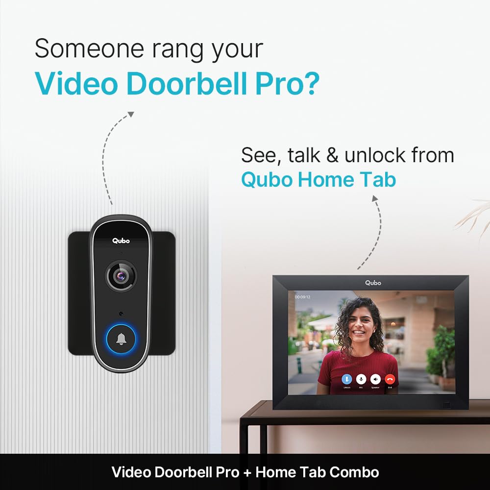 QUBO INSTAVIEW NEW AGE DOORPHONE FROM HERO GROUP | VIDEO DOORBELL PRO 2K + HOME TAB