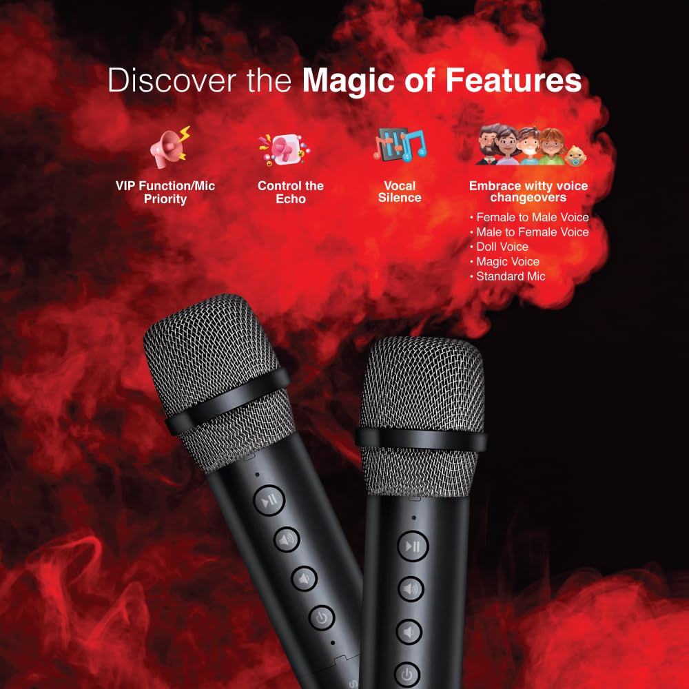 FINGERS 2MIC-GROOVEBOX PORTABLE SPEAKER