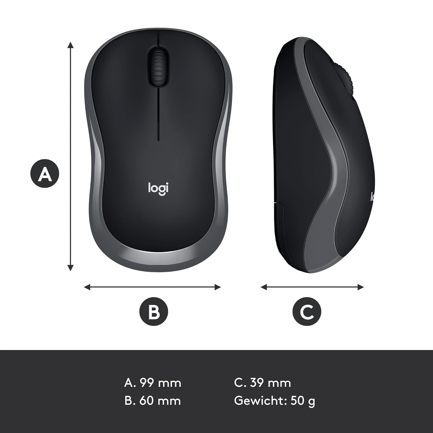 LOGITECH M185 WIRELESS USB MOUSE