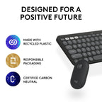 LOGITECH PEBBLE 2 COMBO, WIRELESS KEYBOARD AND MOUSE