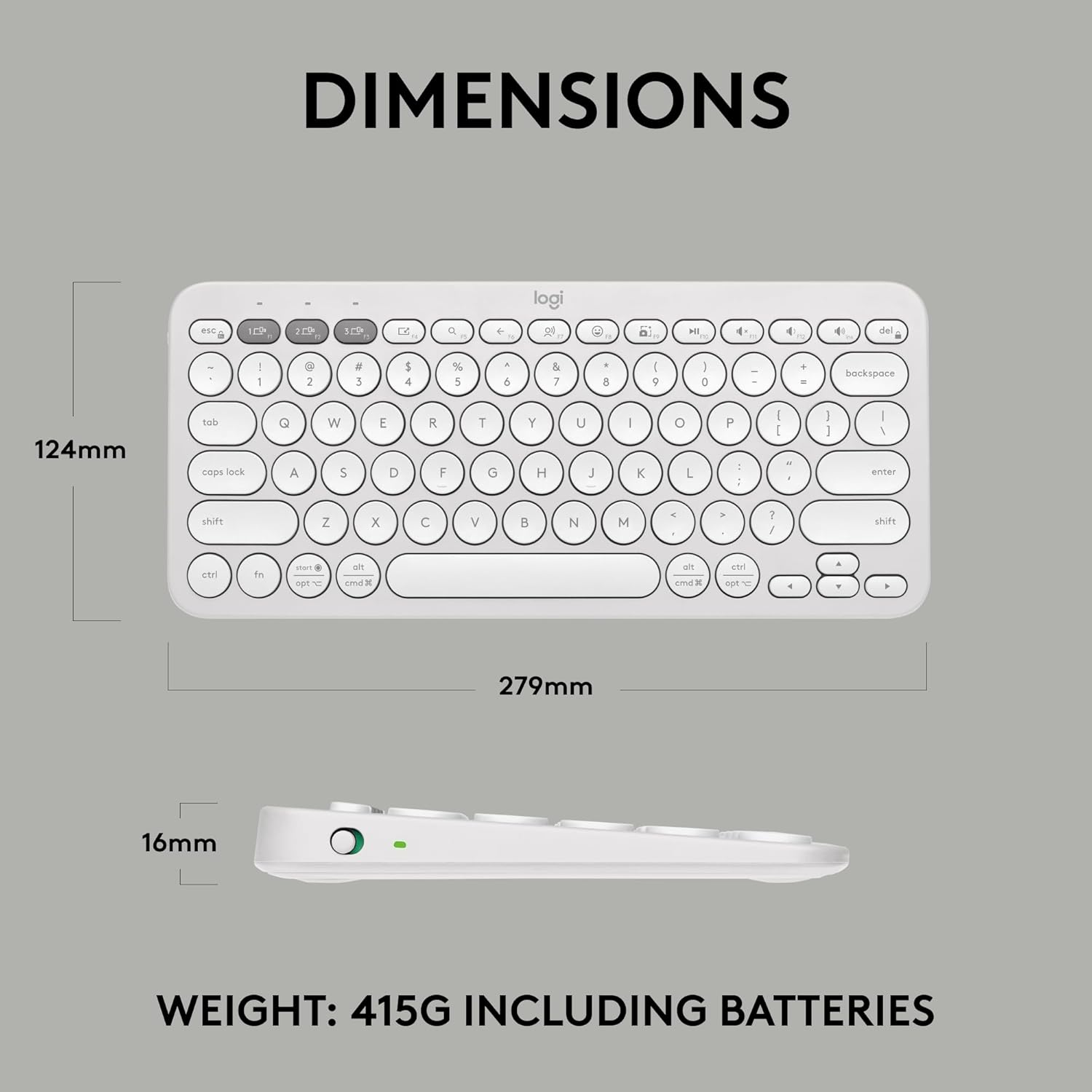 LOGITECH PEBBLE KEYS 2 K380S