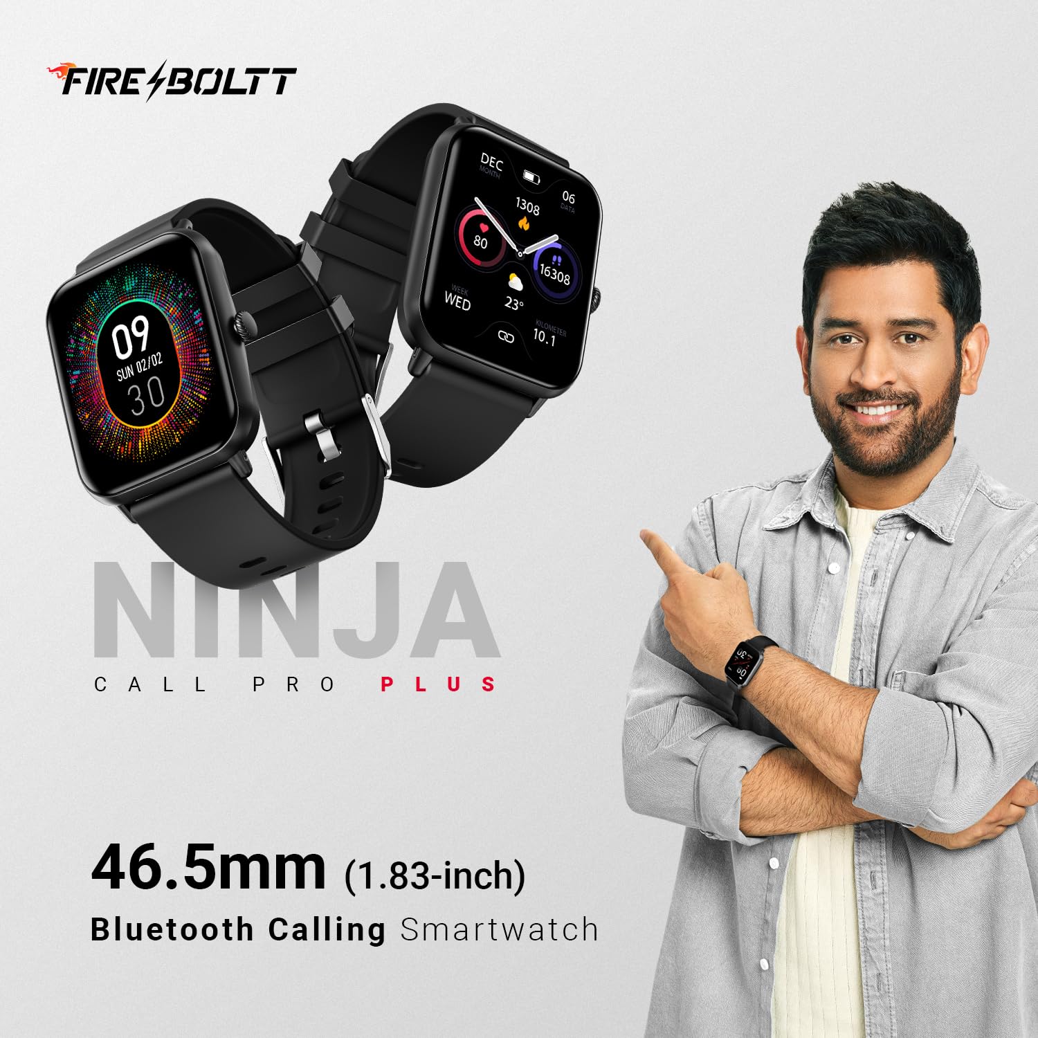 FIRE-BOLTT NINJA CALL PRO PLUS SMART WATCH 1.83 INCH WITH BLUETOOTH CALLING