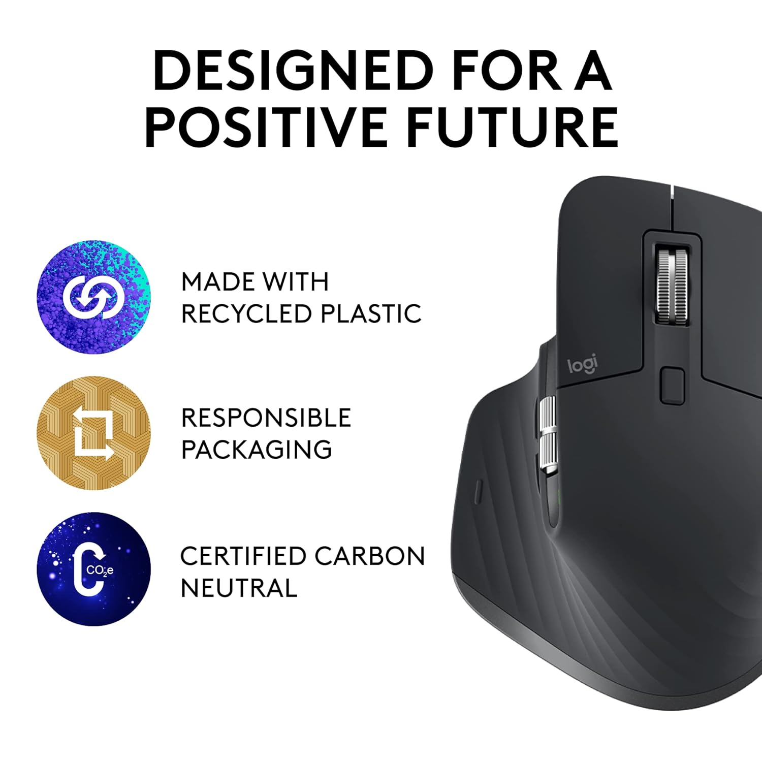 LOGITECH MX MASTER 3S - WIRELESS PERFORMANCE MOUSE WITH ULTRA-FAST SCROLLING