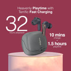 FINGERS ANC-PARADISE TWS EARBUDS (GunMetal)