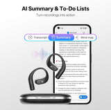 Bhagwati Viaim OpenNote open-ear AI note-taking earbuds with sleek design and built-in microphone for hands-free recording.