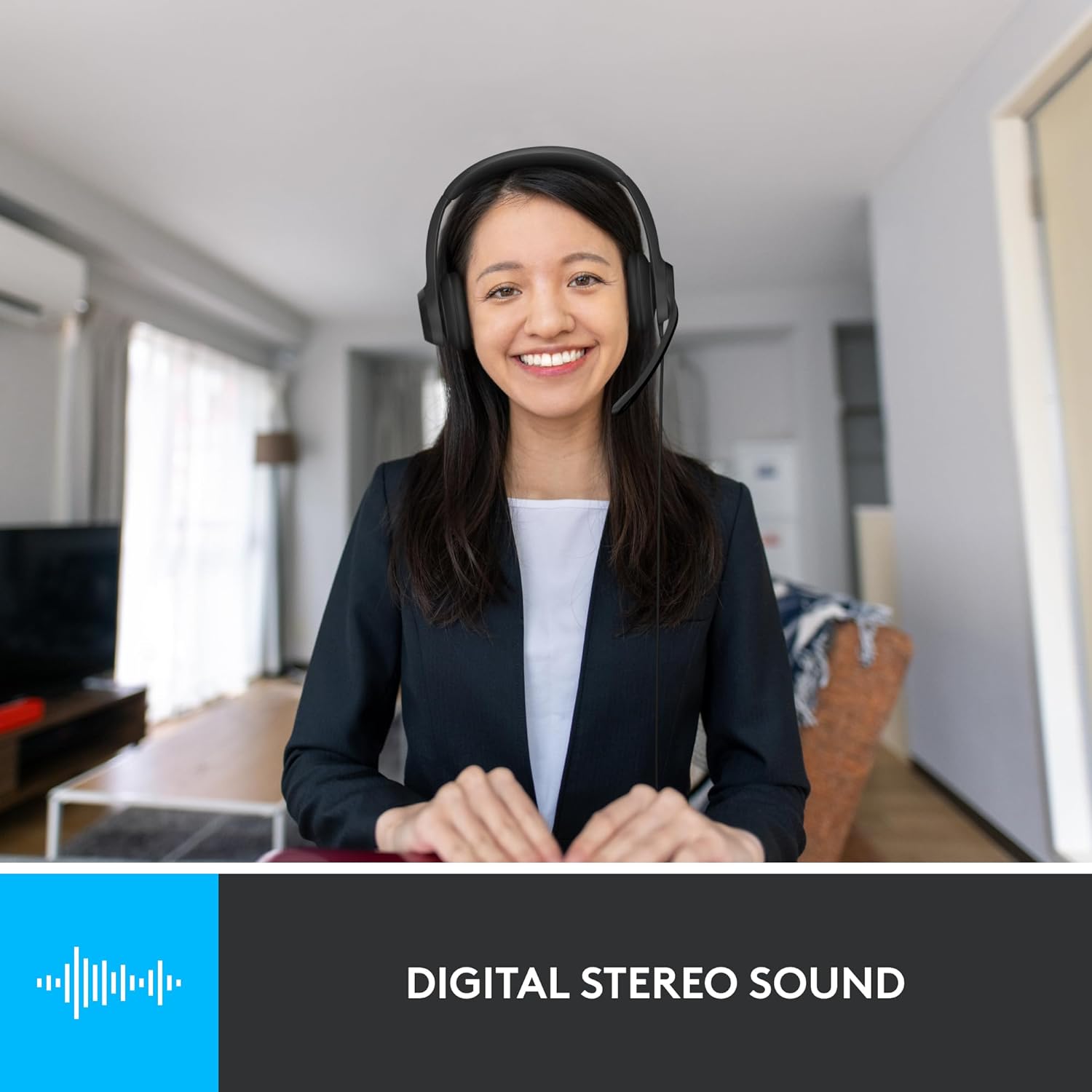 LOGITECH H390 WIRED ON EAR HEADSET FOR PC/LAPTOP