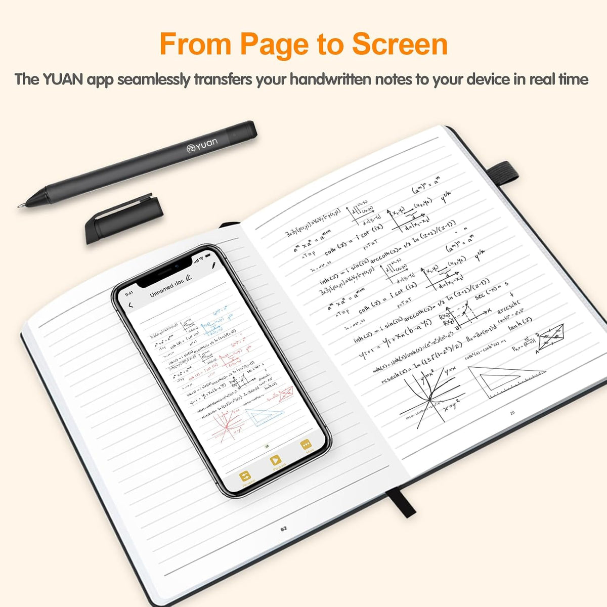 Yuan Digital Sync Pen with Notebook Smart Writing Set