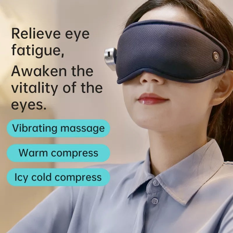 Foldable Eye Mask and Eye Massager with Hot and Cold Compress - Bhagwati