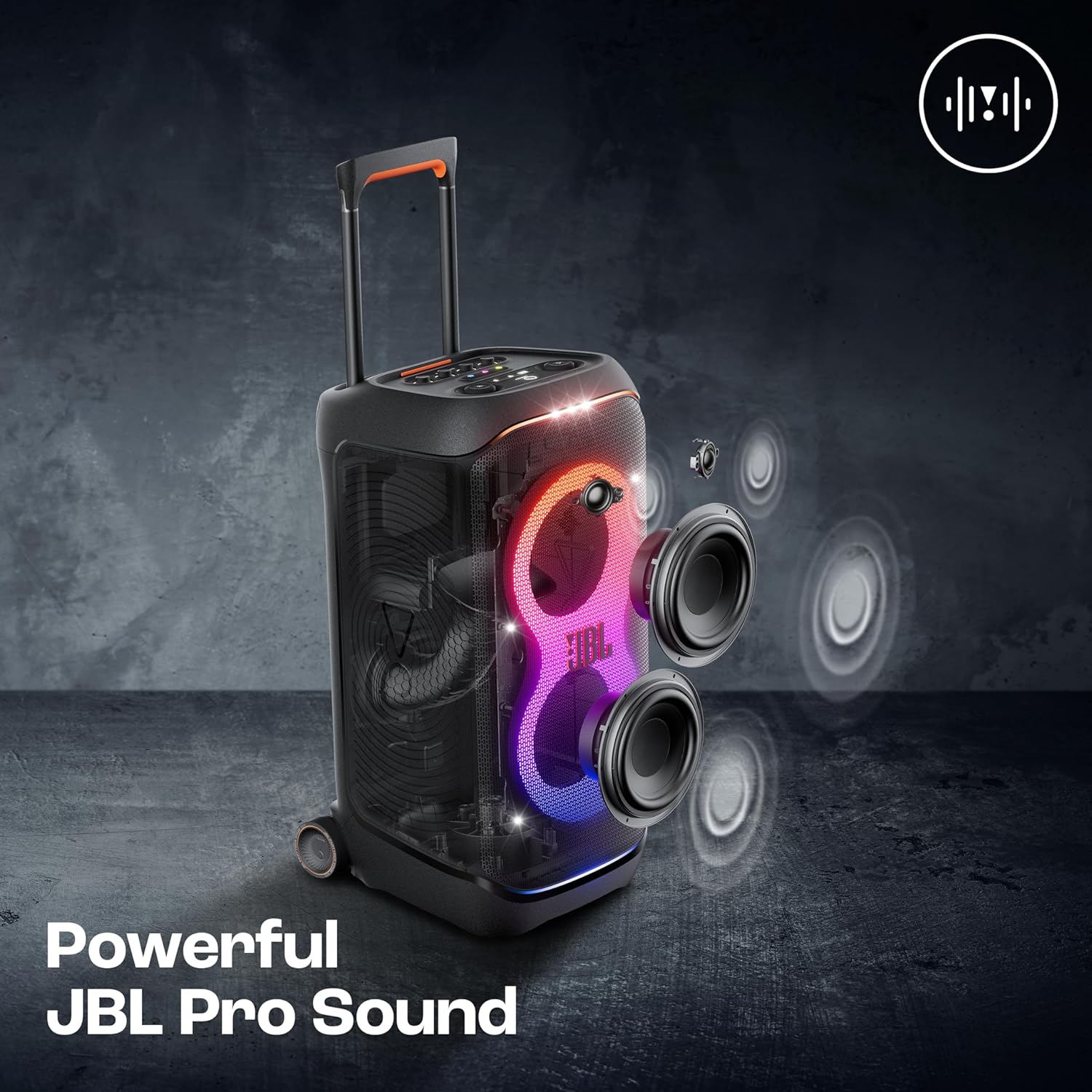 JBL PARTYBOX 320, PORTABLE BLUETOOTH 240W PARTY SPEAKER, AI SOUND BOOST
