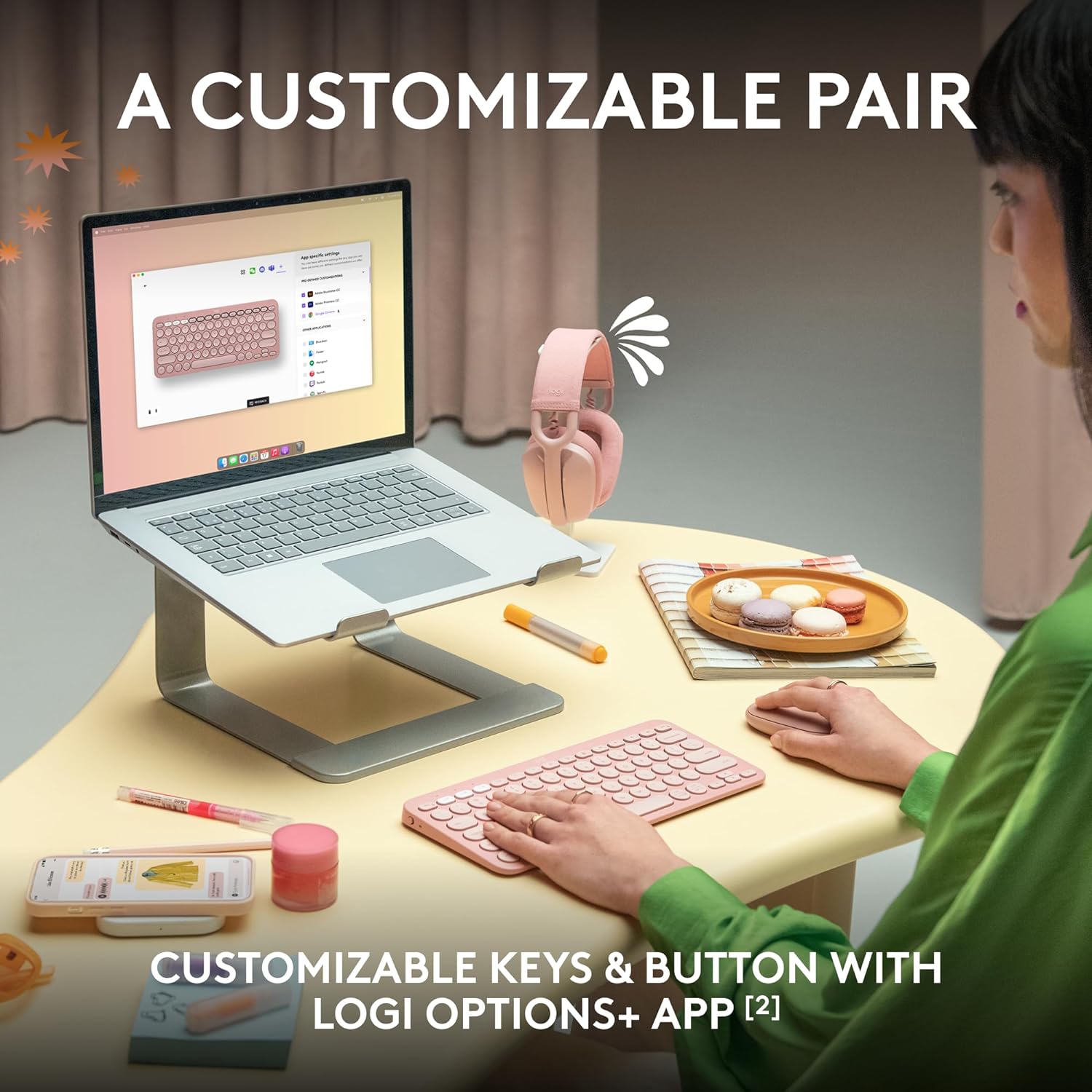 LOGITECH PEBBLE 2 COMBO, WIRELESS KEYBOARD AND MOUSE