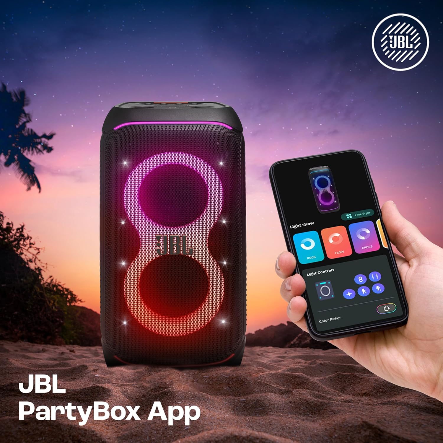 JBL PARTYBOX 320, PORTABLE BLUETOOTH 240W PARTY SPEAKER, AI SOUND BOOST