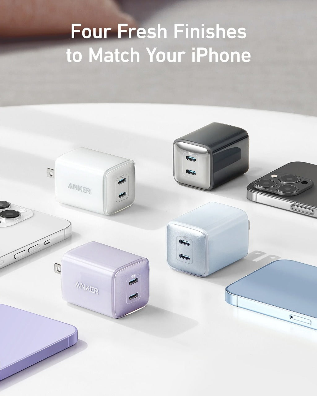 Anker 521 Charger Nano Pro 40W Dual USB-C Fast Wall Charger