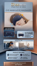 Bhagwati foldable eye mask and eye massager with hot and cold compress, showing a comfortable, ergonomic design for eye relaxation.
