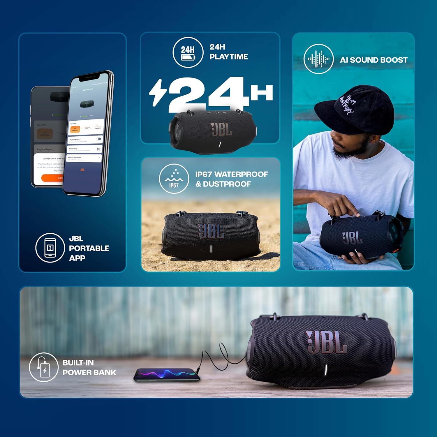 JBL XTREME 4 PORTABLE BLUETOOTH SPEAKER