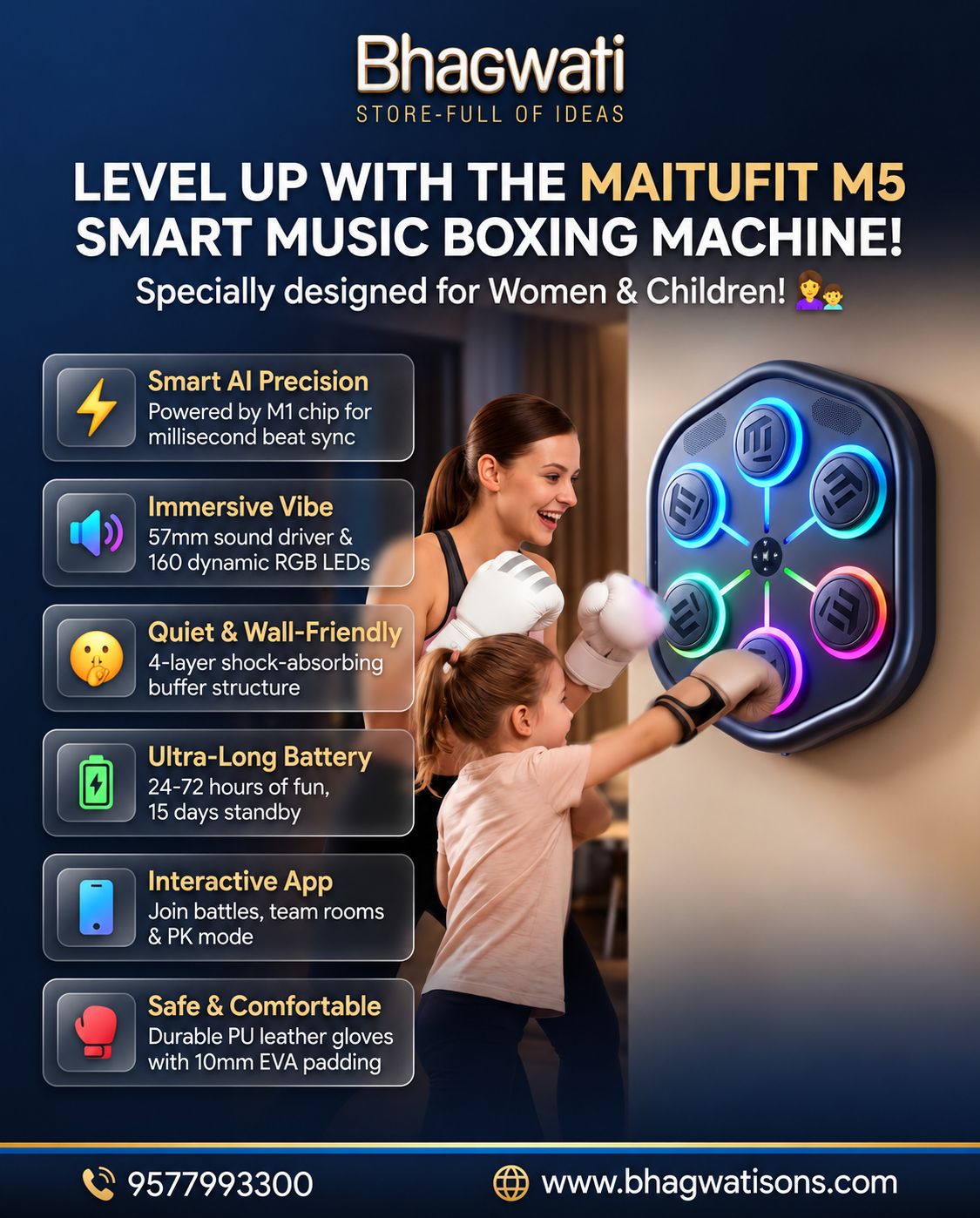 MAITUFIT M5 Smart Music Boxing Machine