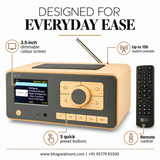 Ocean Digital Internet Radio with FM, Podcasts and Bluetooth - Bhagwati