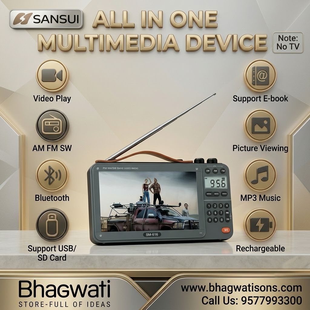 Sansui SM-616 All-in-One Multimedia Radio Player