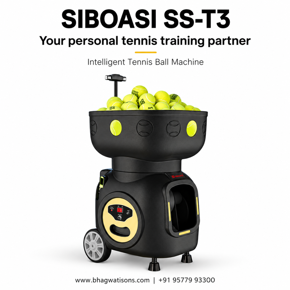 Siboasi T3 Portable Tennis Ball Machine