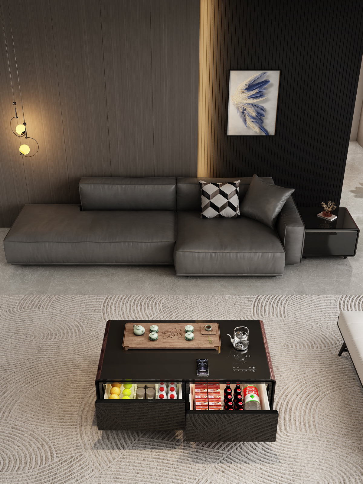 PRIMST Smart Refrigerator Coffee Table - Bhagwati