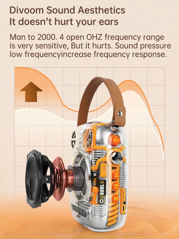 DIVOOM SPARK-PRO BLUETOOTH KARAOKE SPEAKER WITH 2 MIC