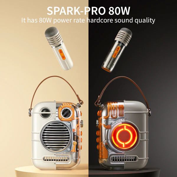 DIVOOM SPARK-PRO BLUETOOTH KARAOKE SPEAKER WITH 2 MIC