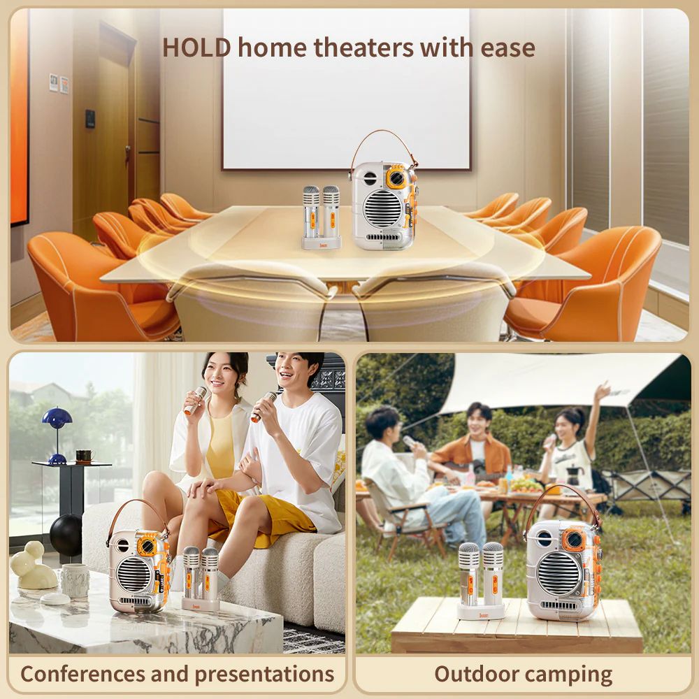 DIVOOM SPARK-PRO BLUETOOTH KARAOKE SPEAKER WITH 2 MIC