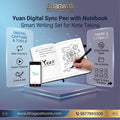 Bhagwati Yuan Digital Sync Pen with notebook in a smart writing set, featuring digital pen and paper for seamless note-taking.