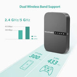 Bhagwati RAVPower FileHub travel router and wireless storage hub with multiple ports and compact design for on-the-go file sharing.