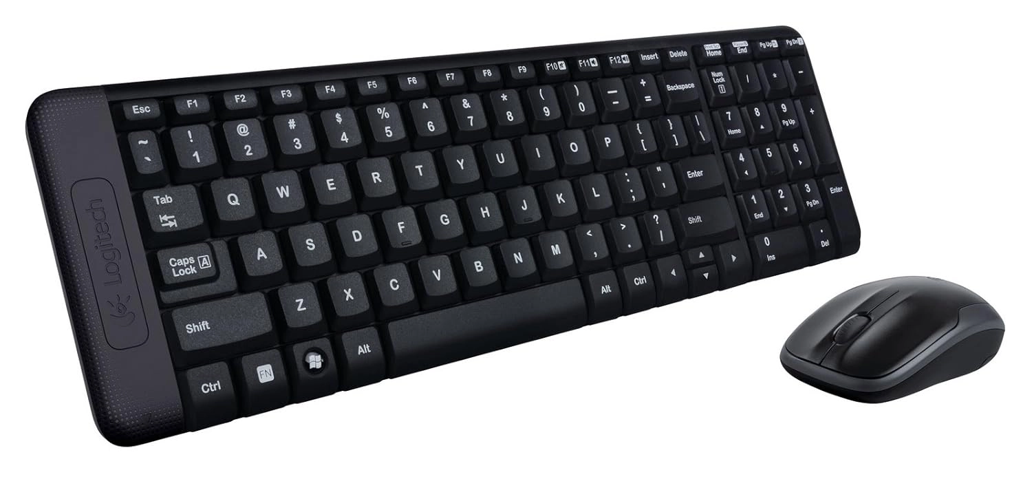 Logitech MK220 Compact Wireless Keyboard and Mouse Set for Windows,