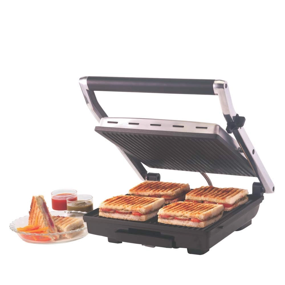 Borosil Super Jumbo BGRILLSS23 2000-Watt Grill Sandwich Maker